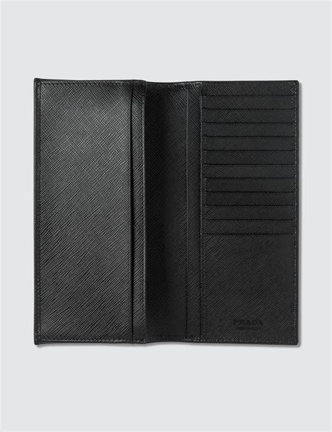 prada vertical wallet|Prada wallet price list.